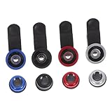 DIYEAH 4 Stück Camera Clip kit Handheld -Lupe makrolinse Handy makroobjektiv für Smartphone Handy...