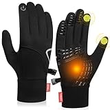 TANSTC Handschuhe Herren Damen, Warme Fahrradhandschuhe Handschuhe [Touchscreen & Winddicht und...