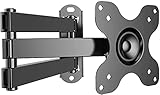 TV Wandhalterung, PERLESMITH Schwenkbare Neigbare Drehbare TV Halterung für 10-30 Zoll Flach&Curved...