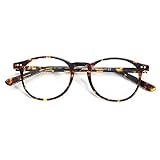 ZENOTTIC Rund Brille Klassische Nerdbrille Ohne Sehstärke Brillengestelle Damen Brillenfassung Fake...