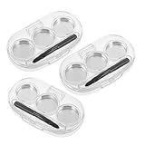 Homoyoyo 3 Stück Teiliges Transparentes Lidschatten Pinsel Fächer Make-up Organizer für...