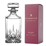 Diamante Whisky-Dekanter 'Dorchester' Kollektion | Kristallkaraffe 750 ml | Geschenkbox