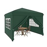 YITAHOME 3x3m Pop up Pavillon mit 4 Seitenteilen,Faltbar Gartenzelt Partyzelt,Camping Pavillon...