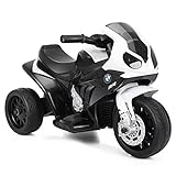 DREAMADE Kinder Elektro Motorrad, 6V Kindermotorrad Elektrisch mit Musik & Licht & Hupe &...