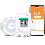 Winees smartes Heizkörperthermostat Kit, 1 SubG Hub+ 1 WLAN Heizungsthermostat, Digitale...