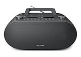 Muse M-35 BT CD-Player Bluetooth, UKW Radio, MP3-Spieler, USB, Netz und Batteriebetrieb, schwarz