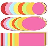 816 Blatt Moderationskarten, 3 Formen Karteikarten Blanko Lernkarten Wortkarten Präsentationskarten...