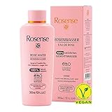 Rosense Rosenwasser 300 ml – feuchtigkeitsspendendes Gesichtswasser zur Gesichtsreinigung...