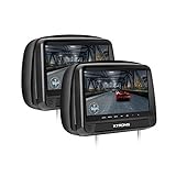 XTRONS 2 Stück 9” DVD Player für Auto Bildschirm für Autositz Kopfstütze mit Leder Adeckung...
