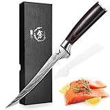 Golden Bird Filetiermesser für Fisch und Fleisch, 18 cm Ausbeinmesser Profi aus deutschem...
