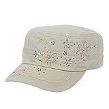 dimo accessoires Cap - Damen Army Cap Vintage (292) (beige)