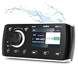 Marine Stereo, Audio Video Player DAB + / FM/AM mit Bluetooth-Streaming, für Yacht, Boot, UTV, ATV,...