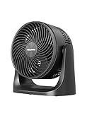Pelonis 3 stufiger Luftzirkulationsventilator 18 cm Kompakt Tischventilator mit 100° Neigung,...