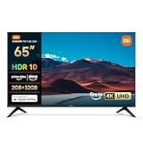 Xiaomi F, 65 Zoll (165 cm), 4K UHD, Smart TV, Fire TV, Triple Tuner DVB-C/S/S2/T/T2,HDR10, MEMC,...