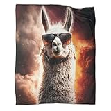 Decke Werfen Cute Alpaca 3D-Bedruckte Fleecedecken Für Erwachsene Und Kinder. Super Flauschige...