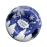 Aufblasbare Schneeröhre Mit Griffen Zusammenklappbarer Schlitten Winterrodelspielzeug Verdickter...