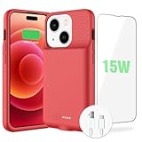BOPPS 15 W Schnellakku-Schutzhülle für iPhone 15/15 Pro, ultradünn, leicht, leistungsstark, 7000...