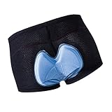 PAPAPI Fahrradshorts Schwammgel 3D Gepolsterte Fahrrad Liner Shorts FahrradunterwäSche XXL