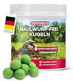 Maulwurf Kugeln x 100 STK. Anti Maulwurf Vertreiber Kugeln - Der Maulwurfschreck zum Maulwürfe aus...