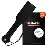 KINKWERK Spanking Paddel aus hochwertigem Kunstleder | Intensive Stimulation für Mann & Frau |...