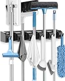 AceMining Besenhalterung Wand, 5 Halter + 6 Haken Gerätehalter, Gartengerätehalter, ABS Kunststoff...