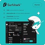 Surfshark Starter | VPN, Alternative ID, CleanWeb | Windows/Mac/Linux/Androis/iOS | Starter | 1...