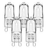 EvaStary G9 Halogen Leuchtmittel 25W 230V, Dimmbar Glühbirnen 2800K Warmweiß, 330lm Klar G9...