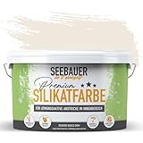 SEEBAUER diy Silikatfarbe Beige 2,5L für Innen (No. 003 Orchid Dream) Atmungsaktive Mineralfarbe...