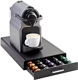 Amazon Basics 1 Schubladenbox zur Aufbewahrung von Nespresso Originalline Kaffeekapseln, Kunststoff,...