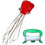 MUYAPAY 2 Stück Drachen Kinder Inkl Drachenschnur, Flugdrachen Octopus Drachen Groß, Drachens...