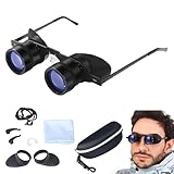 Fernglas Brille 10X Zoom High Definition Teleskop Professionelle Freisprechfernglas Brille zum...