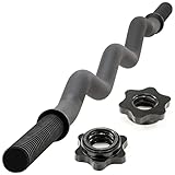 MAXXIVA Curlstange 120 cm Krafttraining Zugstange schwarz Sternverschluss Workout Bodybuilding...