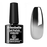 Allenbelle Thermo Nagellack UV Nagellack Soak Off UV Gel Nagellack Nail Art Top Coat Base Coat 7.3ml...