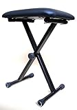 MSA KEYBOARDBANK - KLAVIERHOCKER - Sitz - PIANOSTUHL - HÖHENVERSTELLBAR bis 52cm - ZUSAMMENKLAPPBAR...