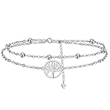 J.MUEN Armband Damen mit Lebensbaum Symbol in 925 Sterling Silber,Damen alles Gute zum Geburtstag...