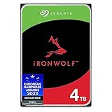 Seagate IronWolf 4TB interne Festplatte, NAS HDD, 3.5 Zoll, 5400 U/Min, CMR, 64 MB Cache, SATA...