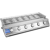 Outdoor Gasgrill Gewerbe Edelstahl Rauchfreier Grill Feld Energiesparender Grill für Terrasse...