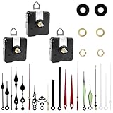 Fousenuk 3 Uhrwerk für Wanduhr, Uhrwerke zum Selbsteinbau mit Zeiger, mit 7 Uhrzeiger Sets, Quarz...