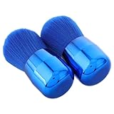 TEHAUX Tragbare Make Up Pinsel 2 Stück Pilzform Weicher Kunstfasern Rougepinsel für Loses Puder...