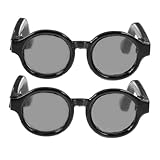 Beaupretty 2 Paare Stilvolle Puppenbrillen Praktische Mini Sonnenbrillen für Puppen Zubehör für...
