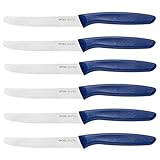 OPOLIA Blue FrüHstüCksmesser 6 Stück,Hochwertiges Edelstahl Tafelmesser Gezackte...