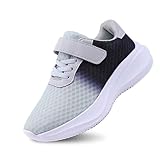 Turnschuhe Jungen Mädchen rutschfest Sportschuhe Kinder Mesh Hallenturnschuhe mit Klettverschluss...