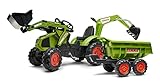 Falk – 1010W – Fahrrad und Fahrzeug für Kinder – Traktor Claas Axos + Schaufel + Bagger +...