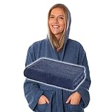 Lavea® Mexico Saunaset bestehend aus Saunahandtuch 80 x 200 und Bademantel Damen & Herren, Frottee...