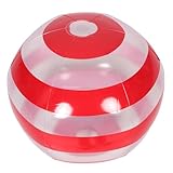 FRCOLOR Aufblasbarer Bunter Strandball mit Streifendesign Leichtes Sommer Outdoor Strand Poolpartys...