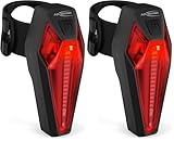 ANSMANN Fahrrad-Rücklicht StVZO zugelassen, mit Bremslicht bei betätigter Fahrradbremse, starker...