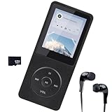 32GB MP3 Player Bluetooth 5.3 mit 1,8' TFT Farbdisplay, inklusive Kopfhörer, HiFi Musik Player für...