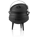 BBQ-Toro Potjie l Gusseisen Hexenkessel (Potjie #2 (ca. 6 Liter), mit Füße) Guss Kochtopf l...