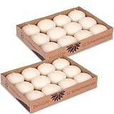24x DecoLite Schwimmkerzen 30x45 mm Weiß & Elfenbein | Schwimmfähig | RAL-zertifiziert | Rußfrei...