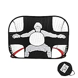 Fußballtor Kinder 2 in 1, Fussballtor Trainer mit Torwand, Pop-up Fußballtore mit Tragetasche,...